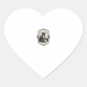 Donkere Academie Kat Kat Vader Cadeau Idee - Donke Hart Sticker