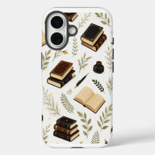 Donkere Academische Boeken Phonehoes - Vintage Bib iPhone 16 Hoesje