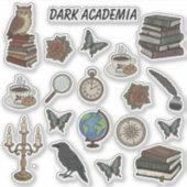 Donkere Academische Bullet Journal Sticker (Voorkant)