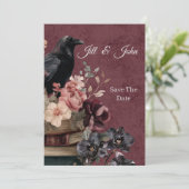 Donkere Academische Goth Uitnodiging voor de Reddi (Staand voorkant)