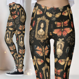 Donkere Academische Goth Victoriaanse Gotiek Cameo Leggings