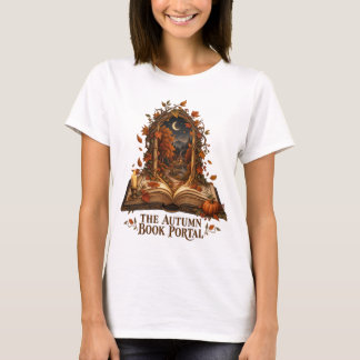 Donkere Academische Halloween Boekliefhebber T-shirt