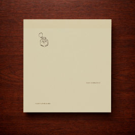 Donkere Academische Inktpot – Minimalistische Vint Post-it® Notes