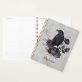 Donkere Academische Raaf Gotiek Planner (Display)