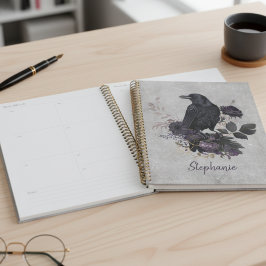 Donkere Academische Raaf Gotiek Planner