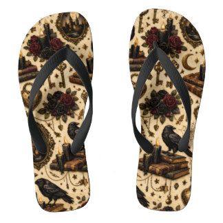 Donkere Academische Raaf Slippers Teenslippers