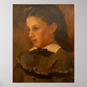Donkere Academische Renoir Vintage Portret Decor Poster