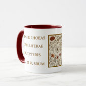 Donkere Academische Rood Botanische Esthetische Ko Mok (Voorkant links)