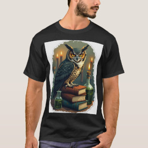 Donkere Academische Uil Leest Nog Een Hoofdstuk Vi T-shirt