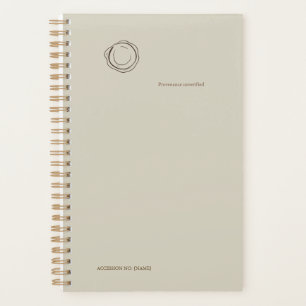 Donkere Academische Waszegel – Minimalistische Vin Planner