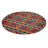 Donkere achtergrond: etnische Aztec naadloos Snijplank (Hoek)