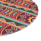 Donkere achtergrond: etnische Aztec naadloos Snijplank (Hoek)