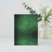 Donkere achtergrond - groen briefkaart (Staand voorkant)