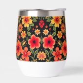 Donkere achtergrond Kleurrijke wilde bloemen (Links)