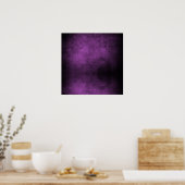 Donkere achtergrond - Licht Paars Poster (Keuken)