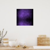 Donkere achtergrond - Paars Poster (Keuken)