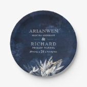 Donkere  adem met bijtende Labels met olievlek Papieren Bordje (Voorkant)