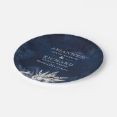 Donkere  adem met bijtende Labels met olievlek Papieren Bordje (Gekanteld)