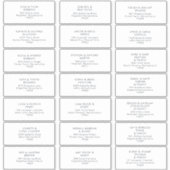 Donkere Adresetiketten van de marinebruiloft Sticker (Voorkant)