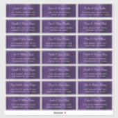 Donkere Adresetiketten voor individuele bruiloft Sticker (Vel)