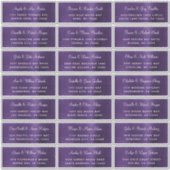 Donkere Adresetiketten voor individuele bruiloft Sticker (Voorkant)