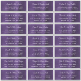 Donkere Adresetiketten voor individuele bruiloft Sticker