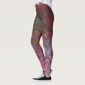 Donkere alcoholinkt Abstract Leggings (Links)