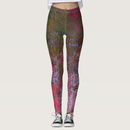 Donkere alcoholinkt Abstract Leggings
