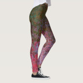 Donkere alcoholinkt Abstract Leggings (Rechts)