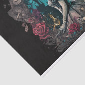 Donkere Alice in wonderland 3 ontkoppeling collage Tissuepapier (Detail)