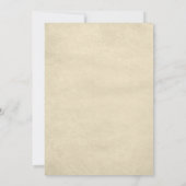 Donkere Alice in Wonderland Wedding Save The Date (Achterkant)