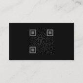 Donkere Alien QR-code Visitekaartje (Voorkant)