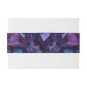 Donkere Amethyst Boho Heks Kristallen Zwarte Bruil Uitnodigingen Wikkel (Achterkant Voorbeeld)