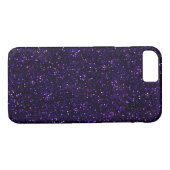 Donkere Amethyst Paarse Glitter Case-Mate iPhone Case (Achterkant (Horizontaal))