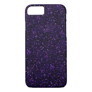 Donkere Amethyst Paarse Glitter Case-Mate iPhone Case