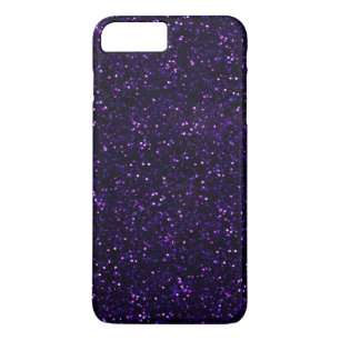Donkere Amethyst Paarse Glitter Case-Mate iPhone Case
