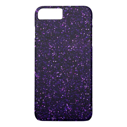Donkere Amethyst Paarse Glitter Case-Mate iPhone Case (Achterkant)