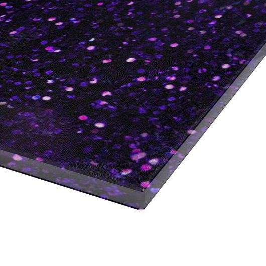Donkere Amethyst Paarse Glitter Snijplank (Hoek)