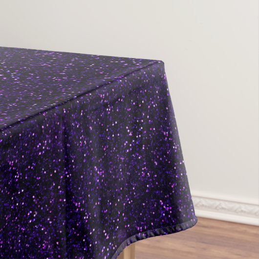 Donkere Amethyst Paarse Glitter Tafelkleed (Voorbeeld)
