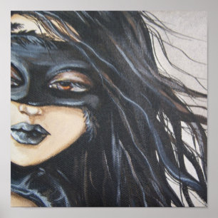 Donkere Angel Canvas afdrukken Poster