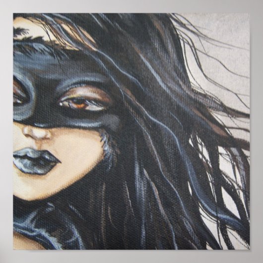 Donkere Angel Canvas afdrukken Poster (Voorkant)