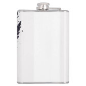 Donkere Angel-Valentijn met een donkerdonkerbruine Heupfles (Achterkant)