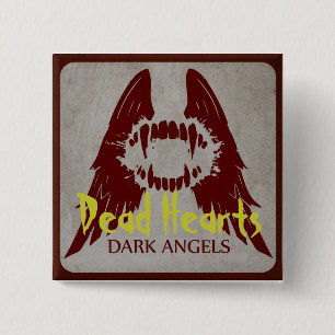 Donkere Angels - Doodharten romans Vierkante Button 5,1 Cm