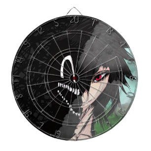 Donkere Anime Fantasy Kraai en Duivel Kunst Dartbord