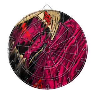Donkere Anime Fantasy Kraai en Duivel Kunst Dartbord