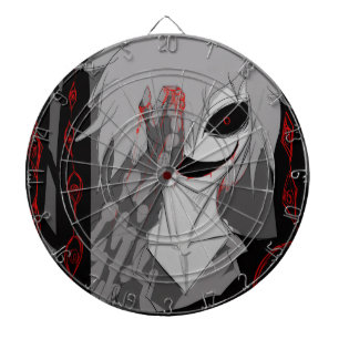 Donkere Anime Fantasy Kraai en Duivel Kunst Dartbord