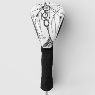 Donkere Anime Fantasy Kraai en Duivel Kunst Golfheadcover