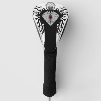 Donkere Anime Fantasy Kraai en Duivel Kunst Golfheadcover