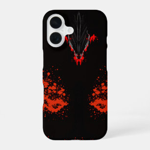Donkere Anime Fantasy Kraai en Duivel Kunst iPhone 16 Hoesje
