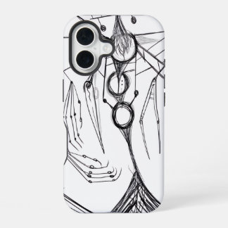 Donkere Anime Fantasy Kraai en Duivel Kunst iPhone 16 Hoesje